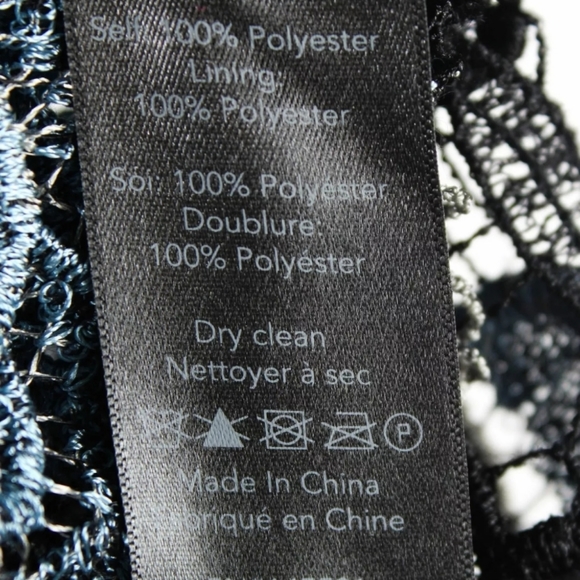 *  KOBI LACE BLUE & BLACK FORAL TOP,  SIZE  XS - Picture 7 of 8